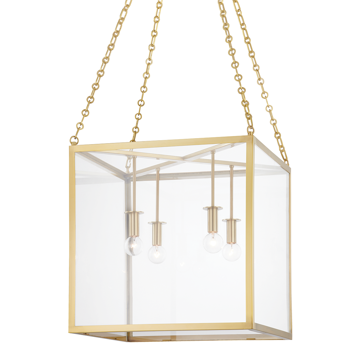sutton brass lantern pendant aged brass