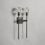 Amoroso Double Sconce in Bronze