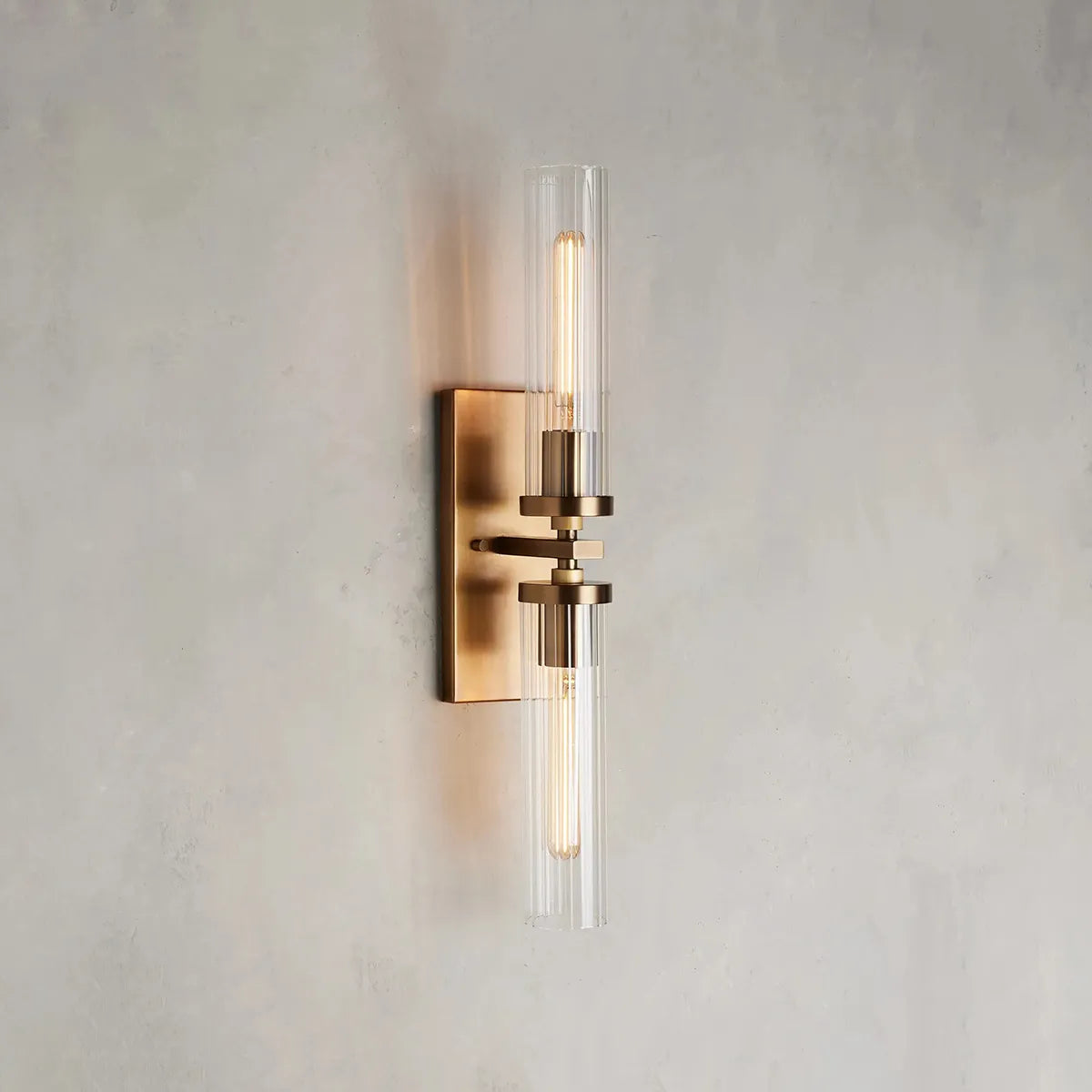 Andreas Double Sconce Brass