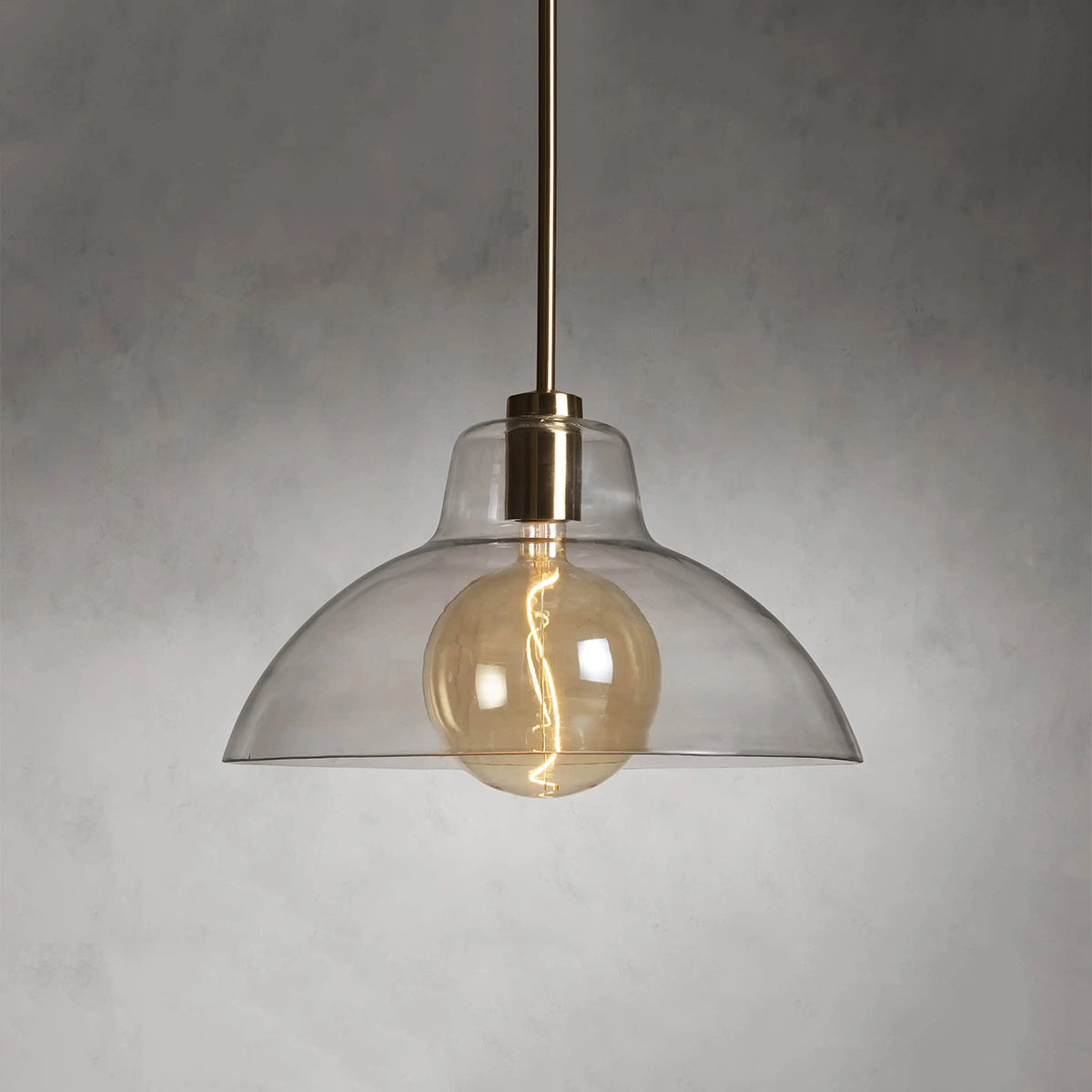 Bauer Dome Pendant with Bulb