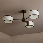 Daphne Fabric Flush Mount Black