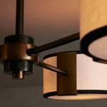 Daphne Fabric Flush Mount Black