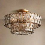 Ghiaccio Flush Mount Brasss Smoke