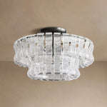 Ghiaccio Flush Mount Bronze Clear
