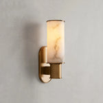 Harlin Sconce in Alabaster Brass