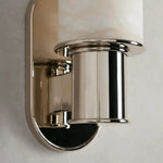 Harlin Sconce in Alabaster Nickel