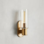 Harlin Sconce in Clear Brass