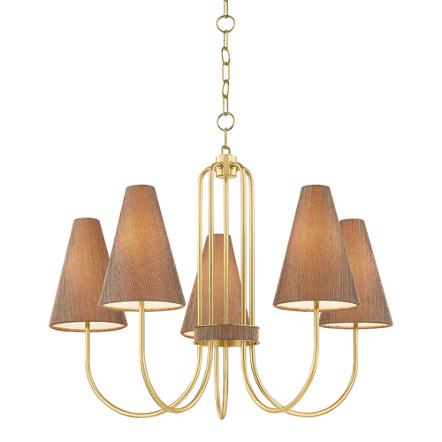jessel aged brass chandelier