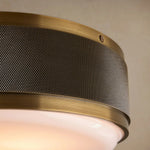 Monroe Flush Mount Antique Brass