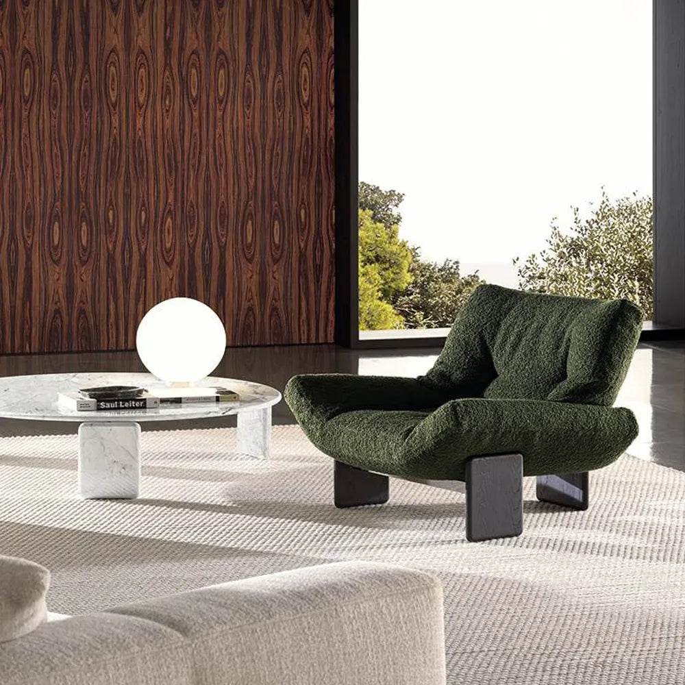 Plush Chair - Elegant Green Accent Chair & Lounge Chaise for Modern Comfort