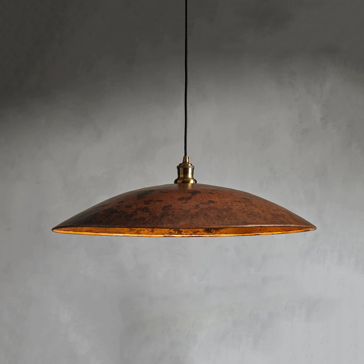 Recycled Metal Fan Pendant Copper