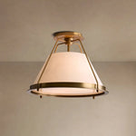 Shelton Flush Mount Brass