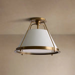Shelton Flush Mount Brass