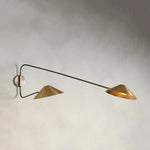 Simms Long Arm Double Sconce