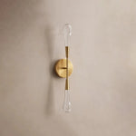 Soltaire Double Sconce Brass