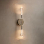 Soltaire Double Sconce Nickel