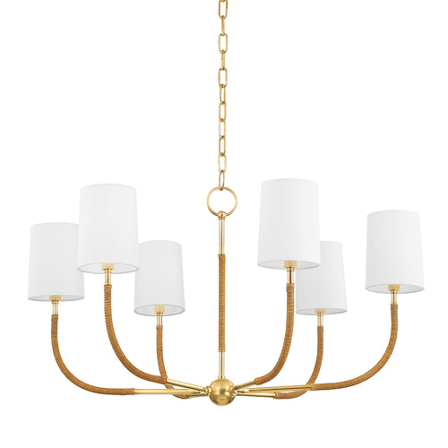 webson linen drum chandelier
