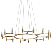crystal ring led chandelier