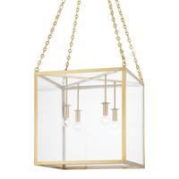 sutton brass lantern pendant aged brass