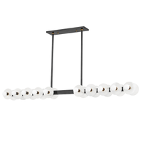 austen linear chandelier aged old bronze