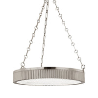 alden alabaster disc chandelier antique nickel