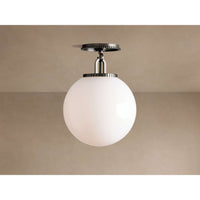Wescott Globe Flush Mount Bronze Milk