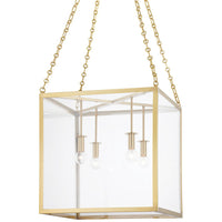 sutton brass lantern pendant aged brass