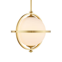 modern ring globe pendant