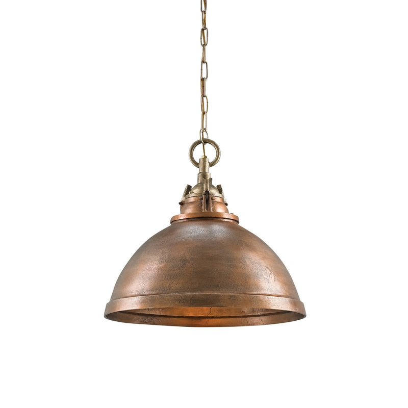 copper dome pendant