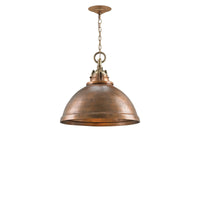 copper dome pendant