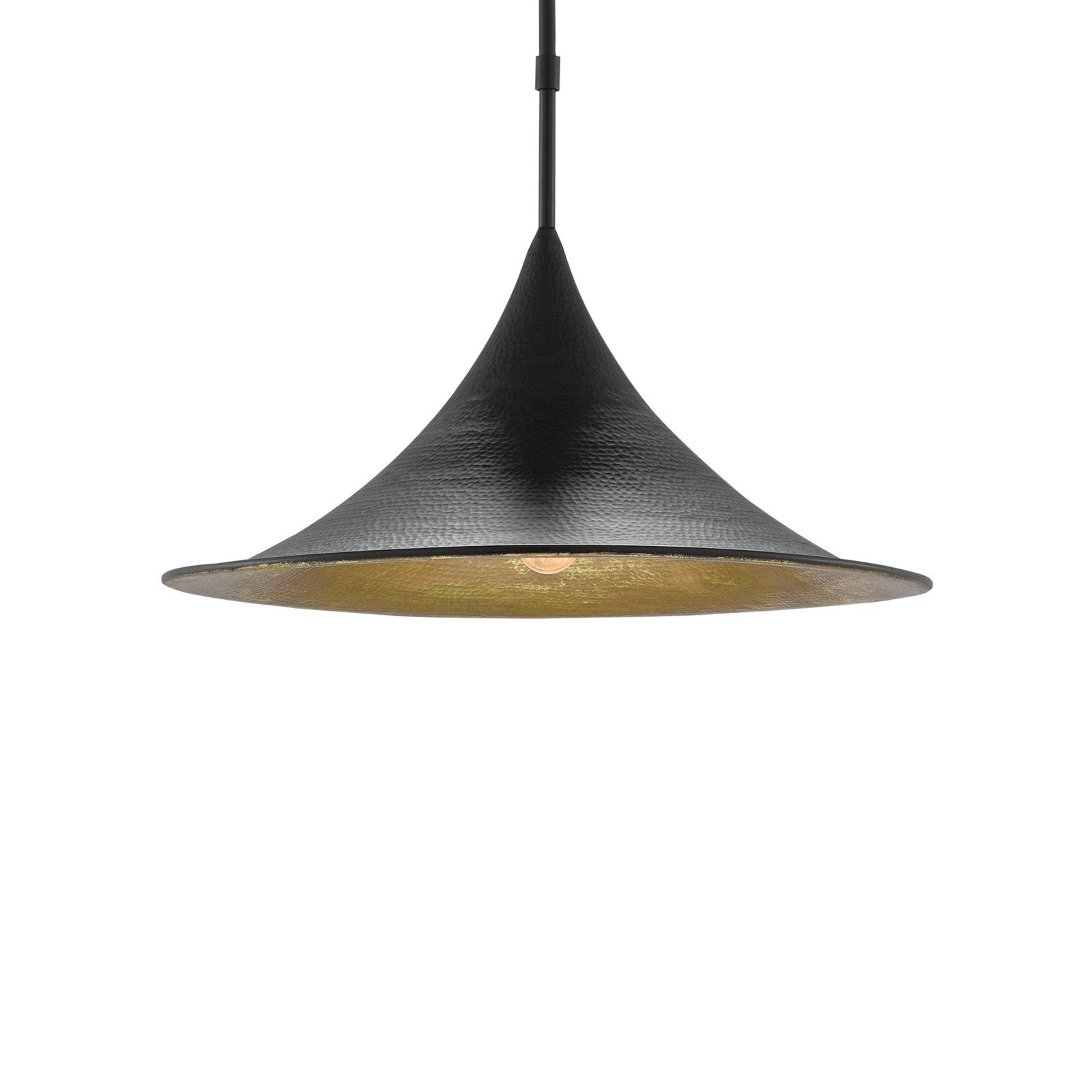 black gold dome pendant