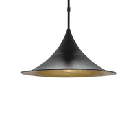 black gold dome pendant