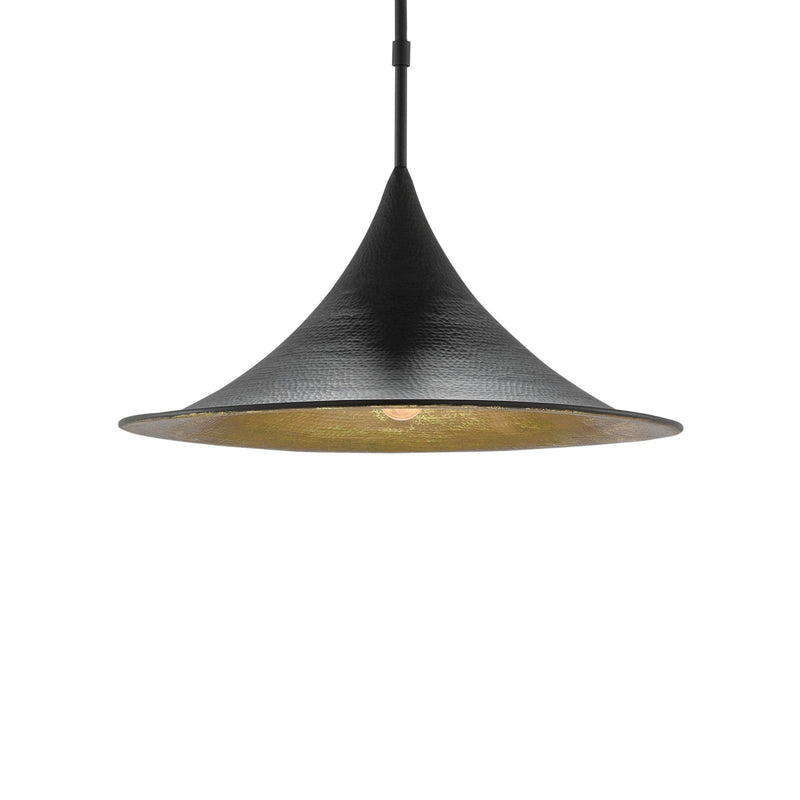 black gold dome pendant