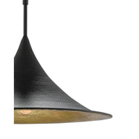 black gold dome pendant