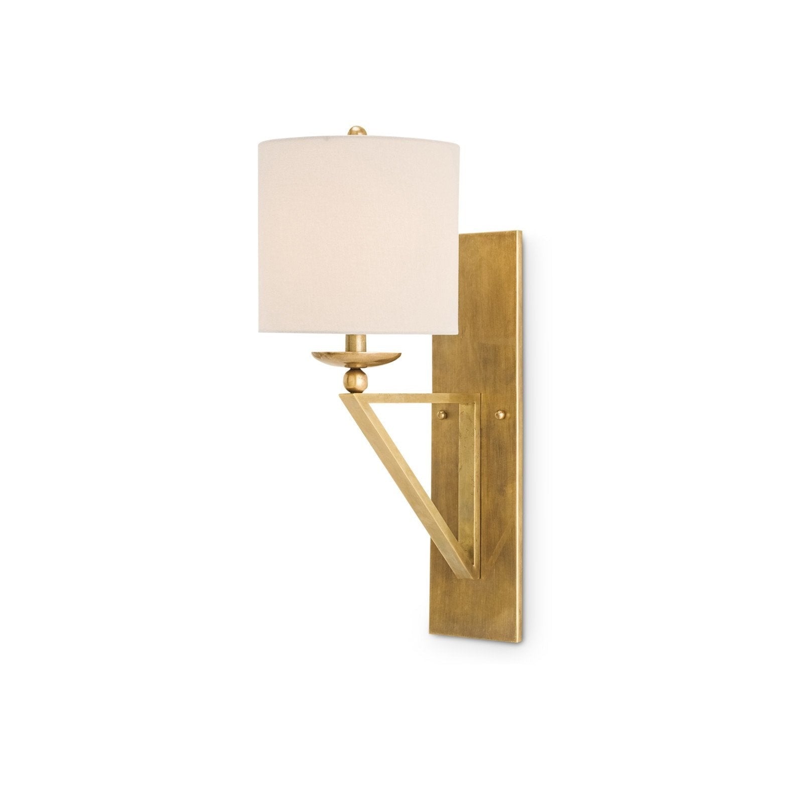 brass shade wall sconce