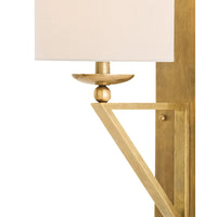 brass shade wall sconce