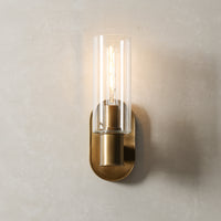 Harlin Sconce in Clear Brass