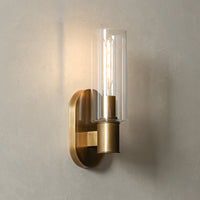 Harlin Sconce in Clear Brass