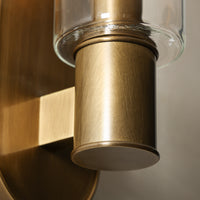 Harlin Sconce in Clear Brass
