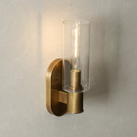 Harlin Sconce in Clear Brass