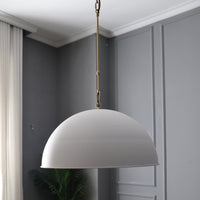 watley dome pendant white
