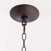 3-light black iron lantern pendant chandelier