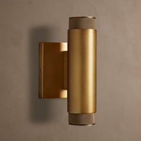 Spotlight Outdoor Sconce in Brass