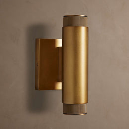 Spotlight Outdoor Sconce in Brass