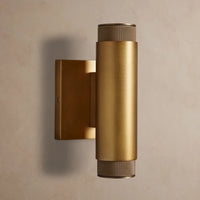 Spotlight Outdoor Sconce in Brass
