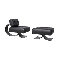 Accent Chairs Set of 2 - Funky Furniture Black Chairs for Stylish Living Spaces