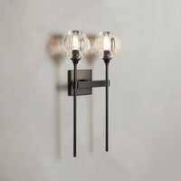 Amoroso Double Sconce in Bronze