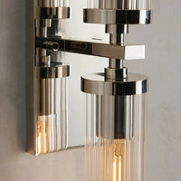 Andreas Double Sconce Nickel