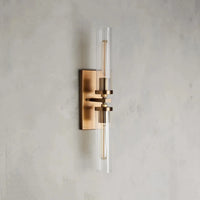 Andreas Double Sconce Brass