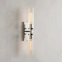 Andreas Double Sconce Nickel